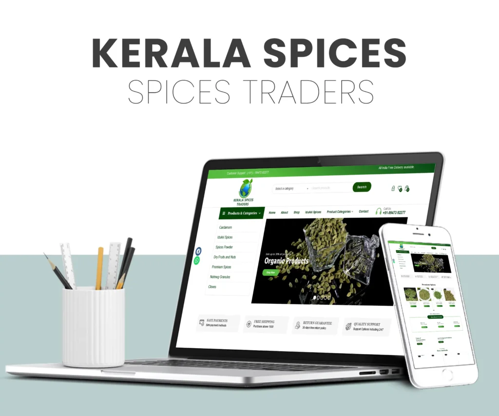 spices online e commerce website